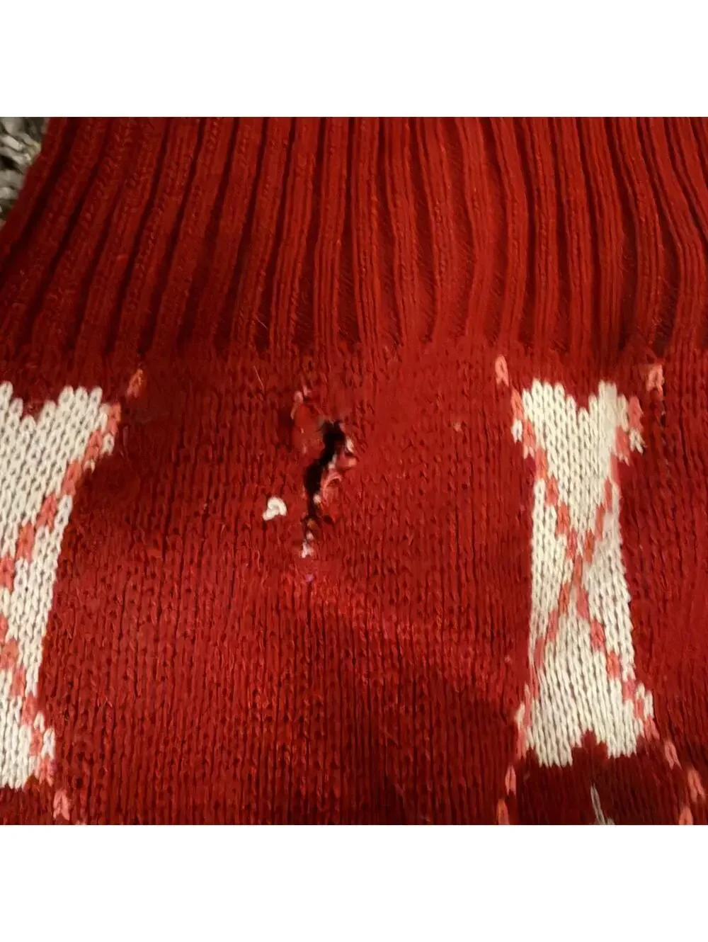 Companion Road X-Large Red Argyle Pet Sweater